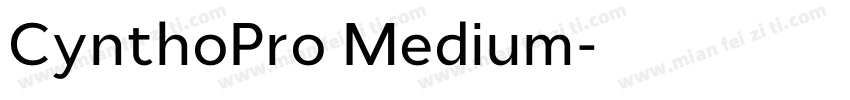 CynthoPro Medium字体转换